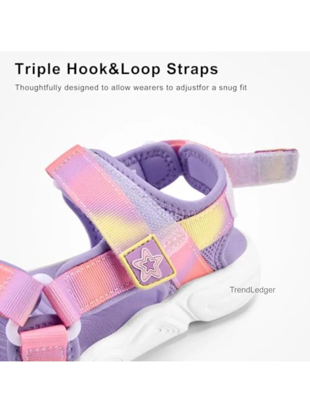 Kids Sport Sandals Athletic Water Beach Adjustable Straps